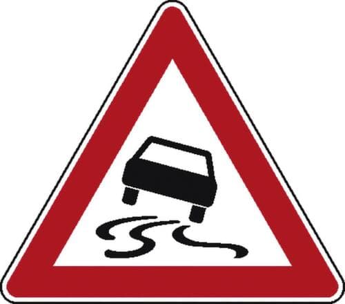 Schleudergefahrschild SafetyMarking® gemäß StVO