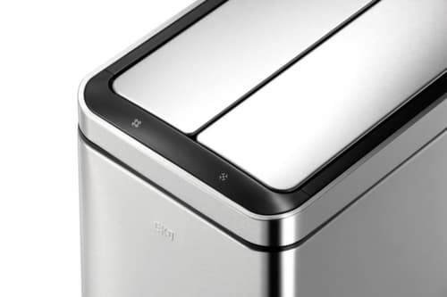 Sensor-Abfallbehälter EKO Deluxe Phantom aus Edelstahl, 30 l