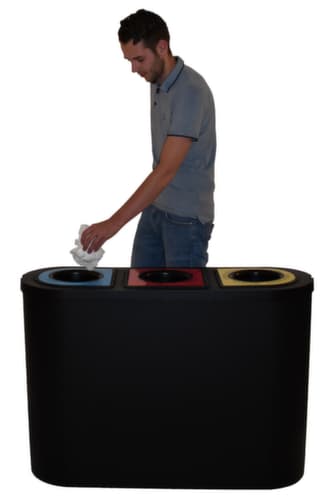 Wertstoffsammelstation Triomf mit 3 Sammeleinheiten, 3 x 45 l