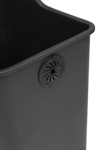 Edelstahl-Tretabfallbehälter EKO Rejoice mit Kunststoffdeckel, 3 x 12 l