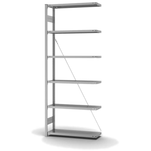 hofe System-Steckregal in Standard Bauart, Höhe x Breite x Tiefe 2500 x 1010 x 335 mm, 6 Böden