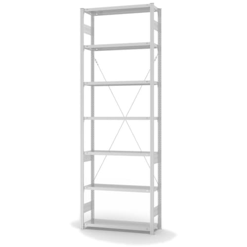 hofe System-Steckregal in mittelschwerer Bauart, Höhe x Breite x Tiefe 3000 x 1060 x 335 mm, 7 Böden