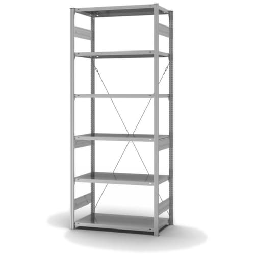 hofe System-Steckregal, Höhe x Breite x Tiefe 2500 x 1060 x 535 mm, 6 Böden