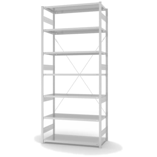 hofe System-Steckregal, Höhe x Breite x Tiefe 3000 x 1360 x 635 mm, 7 Böden