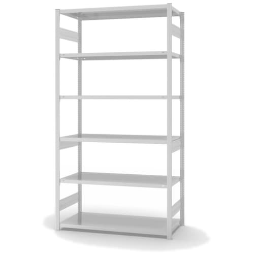 hofe Traversenregal in mittelschwerer Bauart, Höhe x Breite x Tiefe 2500 x 1360 x 635 mm, 6 Böden