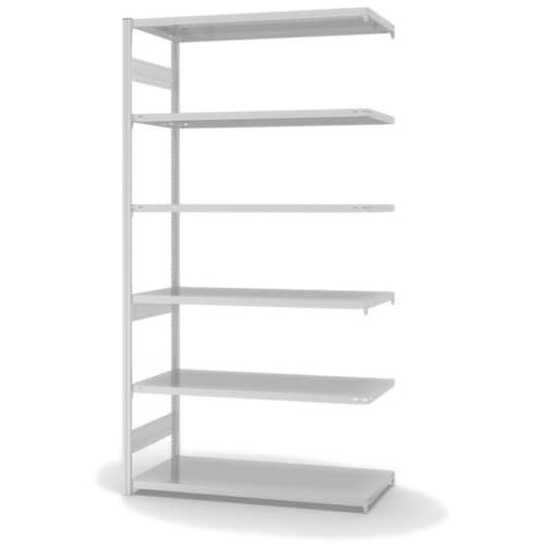 hofe Traversenregal in mittelschwerer Bauart, Höhe x Breite x Tiefe 2500 x 1310 x 635 mm, 6 Böden