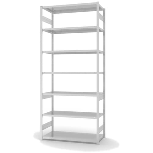 hofe Traversenregal in mittelschwerer Bauart, Höhe x Breite x Tiefe 3000 x 1360 x 635 mm, 7 Böden