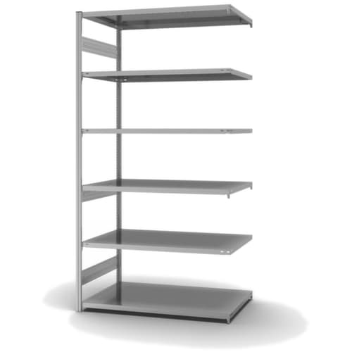 hofe Traversenregal in mittelschwerer Bauart, Höhe x Breite x Tiefe 2500 x 1310 x 835 mm, 6 Böden