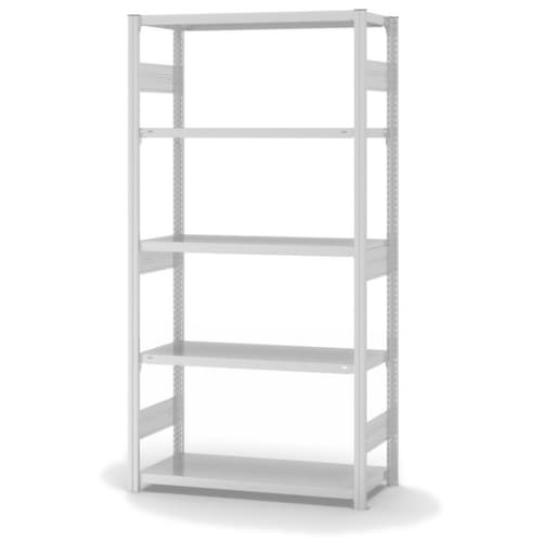 hofe Traversenregal in schwerer Bauart, Höhe x Breite x Tiefe 2000 x 1060 x 435 mm, 5 Böden