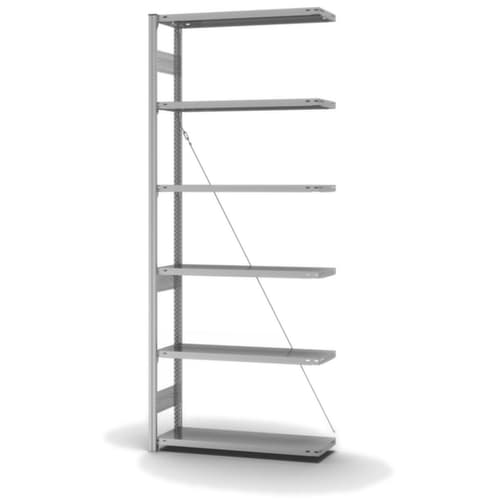 hofe Edelstahl-Steckregal, Höhe x Breite x Tiefe 2500 x 1010 x 335 mm, 6 Böden