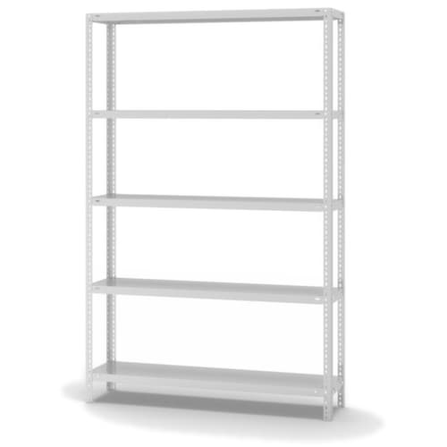 hofe Schraubregal, 5 Böden, RAL7035 Lichtgrau