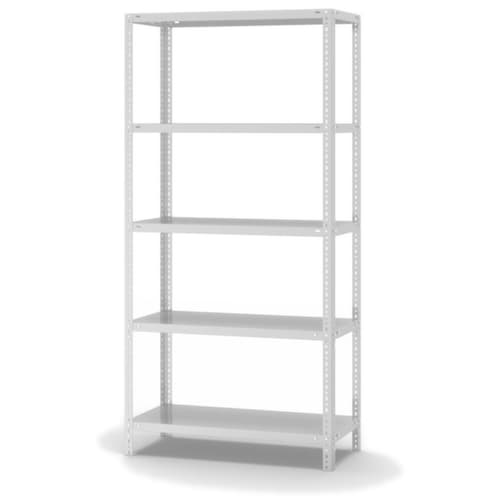 hofe Schraubregal, 5 Böden, RAL7035 Lichtgrau
