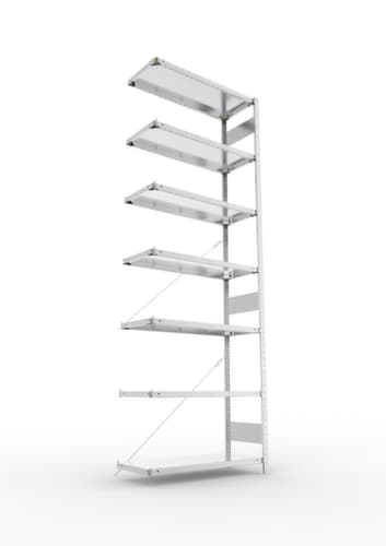 META System-Steckregal CLIP Anbaufeld, Höhe x Breite x Tiefe 3000 x 1006 x 436 mm, 7 Böden
