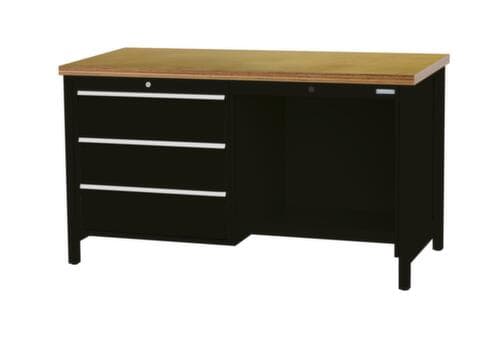 Bedrunka + Hirth Werkbank, 3 Schubladen, 1/2 Ablageboden