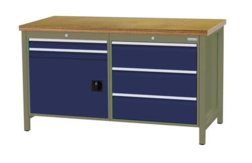 Bedrunka + Hirth Werkbank, 5 Schubladen, 1 Schrank