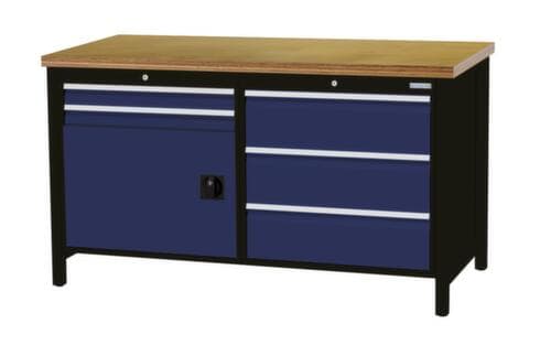 Bedrunka + Hirth Werkbank, 5 Schubladen, 1 Schrank