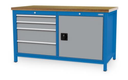Bedrunka + Hirth Werkbank, 4 Schubladen, 1 Schrank