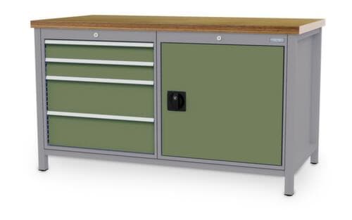 Bedrunka + Hirth Werkbank, 4 Schubladen, 1 Schrank