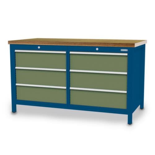 Bedrunka + Hirth Werkbank, 6 Schubladen