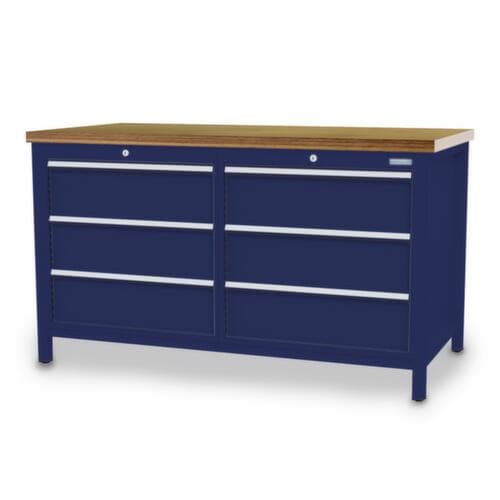 Bedrunka + Hirth Werkbank, 6 Schubladen