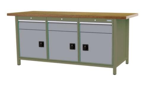 Bedrunka + Hirth Werkbank, 3 Schubladen, 3 Schränke