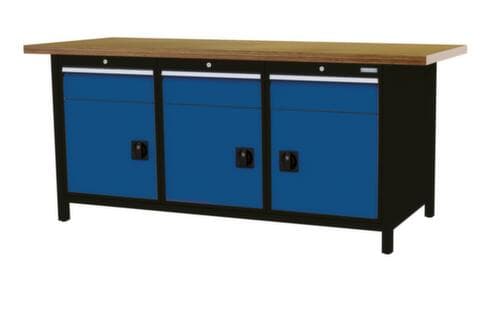 Bedrunka + Hirth Werkbank, 3 Schubladen, 3 Schränke