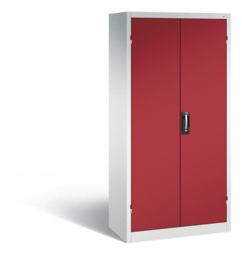 C+P Akkuladeschrank ERGO, RAL7035 Lichtgrau/RAL3003 Rubinrot