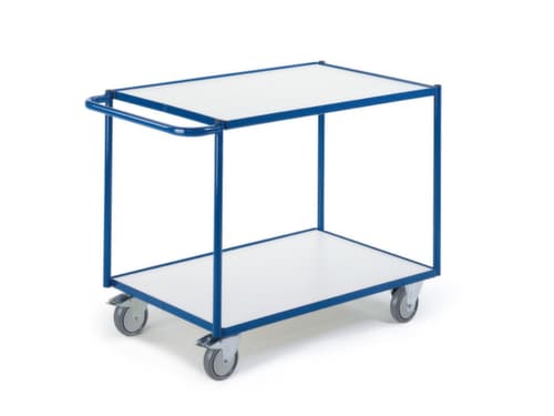 Rollcart Tischwagen mit Randleisten 990x590 mm, Traglast 250 kg, 2 Etagen