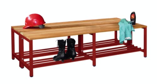 PAVOY Umkleidebank Basis mit Holzleisten