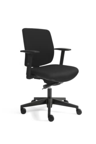 Bürodrehstuhl A300 Comfort mit Synchronmechanik, schwarz