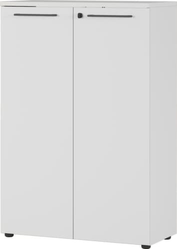 Aktenschrank GW-AGENDA, 3 Ordnerhöhen, lichtgrau/lichtgrau