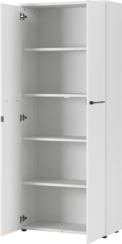 Aktenschrank GW-AGENDA, 5 Ordnerhöhen, lichtgrau/lichtgrau