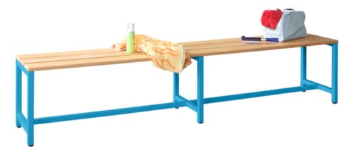 PAVOY Umkleidebank Basis mit Holzleisten