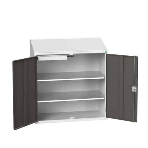 bott Pultschrank verso, RAL7035 Lichtgrau/RAL7016 Anthrazitgrau