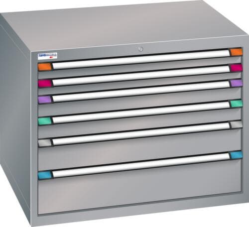 Thurmetall Schubladenschrank mit Breite 1005 mm, 6 Schublade(n)