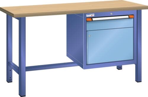 Thurmetall Werkbank, 1 Schublade, 1 Schrank, 1 Ablageboden