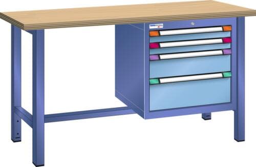 Thurmetall Werkbank, 4 Schubladen, 1 Ablageboden