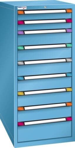 Thurmetall Schubladenschrank mit Breite 605 mm, 9 Schublade(n)