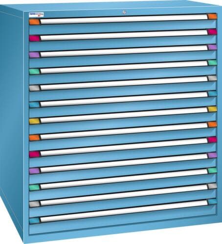 Thurmetall Schubladenschrank mit Breite 1205 mm, 13 Schublade(n)