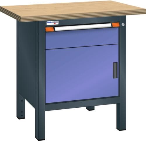 Thurmetall Werkbank, 1 Schublade, 1 Schrank