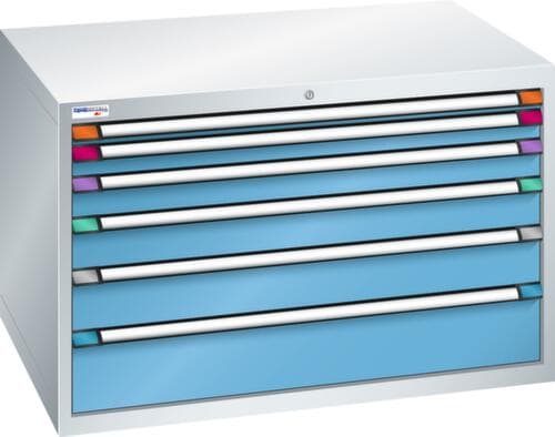 Thurmetall Schubladenschrank mit Breite 1205 mm, 6 Schublade(n)
