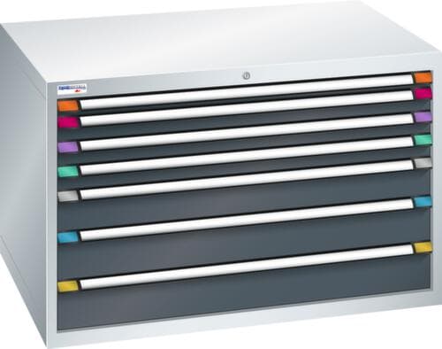 Thurmetall Schubladenschrank mit Breite 1205 mm, 7 Schublade(n)