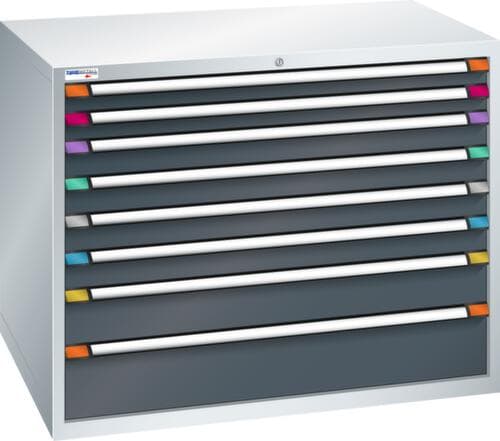 Thurmetall Schubladenschrank mit Breite 1205 mm, 8 Schublade(n)