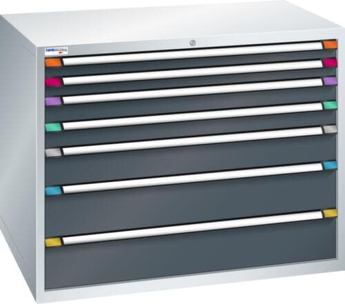 Thurmetall Schubladenschrank mit Breite 1205 mm, 7 Schublade(n)