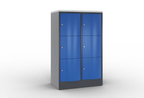 C+P Schließfachschrank Resisto, 6 Fächer