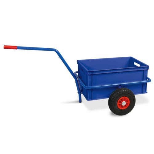 Handwagen mit herausnehmbarem Kunststoffkasten, Traglast 200 kg