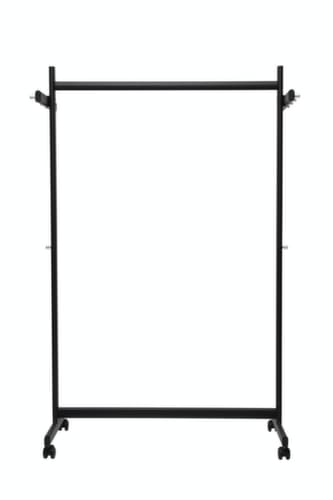 Reihengarderobe MAULsamba mit 2 zusätzlichen Hakenleisten, mit 8/2 Haken, RAL9004 Signalschwarz