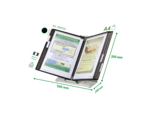 tarifold Antibakterielles Sichttafel-System, mit 10 Sichttafeln in DIN A4