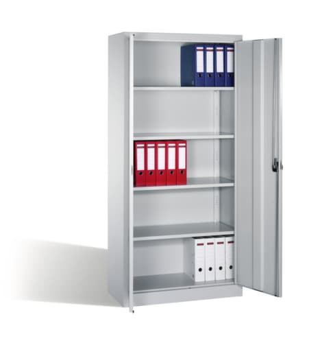 C+P Universalschrank Eco lichtgrau mit 4 Böden, Breite 940 mm