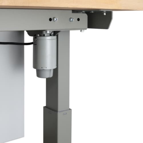 Elektrisch höhenverstellbare Werkbank HEAVY, RAL7037 Staubgrau